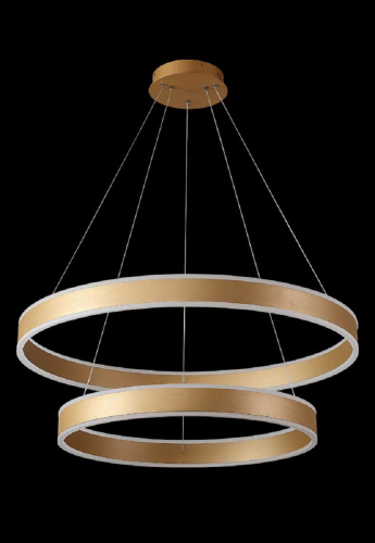 Подвесная люстра Crystal Lux MUCHOS SP123W LED D600+800 GOLD