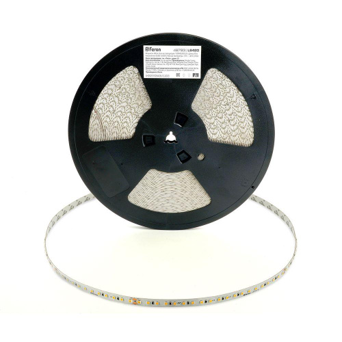 Светодиодная лента Feron 8W/m 120LED/m 2835SMD холодный белый 40M LS420 48793 Светодиодная лента Feron 8W/m 120LED/m 2835SMD холодный белый 40M LS420 48793