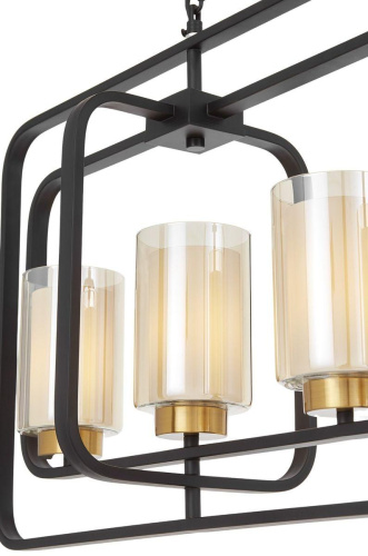 Подвесная люстра Lumina Deco Indivia LDP 1238-5 BK+MD Подвесная люстра Lumina Deco Indivia LDP 1238-5 BK+MD