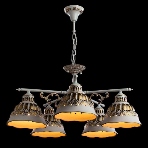 Подвесная люстра Arte Lamp Chiesa A2814LM-5WG Подвесная люстра Arte Lamp Chiesa A2814LM-5WG
