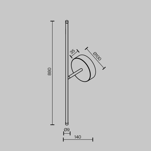 Настенный светильник (бра) Technical C084WL-L12BS2.7K Настенный светильник (бра) Technical C084WL-L12BS2.7K