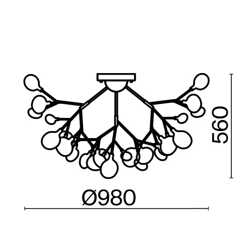 Потолочный светильник Freya FR5049CL-36G Потолочный светильник Freya FR5049CL-36G