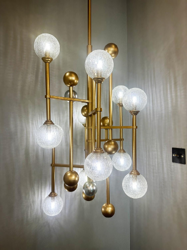 Люстра Fluxus 12 gold Люстра Fluxus 12 gold