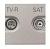 Розетка TV-R-SAT оконечная ABB Zenit серебро 2CLA225170N1301