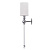 Бра Crystal Lux Mirabella AP1 Chrome/White