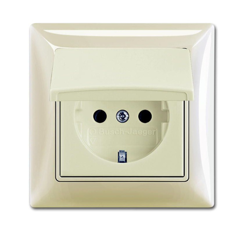 Розетка ABB Basic55 Schuko с/з 16A 250V IP44 с крышкой безвинтовой зажим слоновая кость 2CKA002018A1504 Розетка ABB Basic55 Schuko с/з 16A 250V IP44 с крышкой безвинтовой зажим слоновая кость 2CKA002018A1504