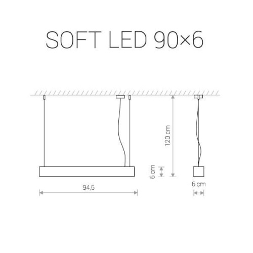 Подвесной светодиодный светильник Nowodvorski Soft Led 9545 Подвесной светодиодный светильник Nowodvorski Soft Led 9545