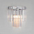 Настенный светильник Eurosvet Elegante 10130/1 хром/прозрачный хрусталь Strotskis