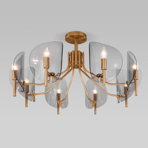 Потолочная люстра Eurosvet Rocco 60135/8 латунь Потолочная люстра Eurosvet Rocco 60135/8 латунь