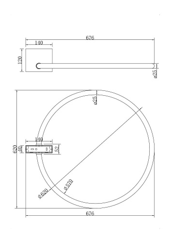 Настенный светильник Maytoni Anillo MOD315CL-L25CH3K Настенный светильник Maytoni Anillo MOD315CL-L25CH3K
