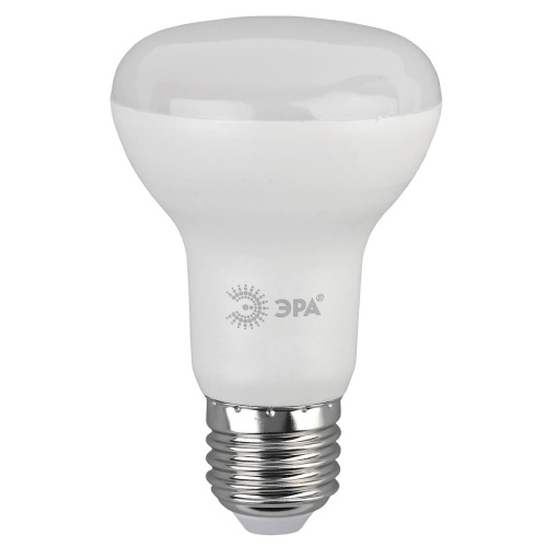 Лампа светодиодная ЭРА E27 8W 4000K матовая ECO LED R63-8W-840-E27 Б0050299 Лампа светодиодная ЭРА E27 8W 4000K матовая ECO LED R63-8W-840-E27 Б0050299
