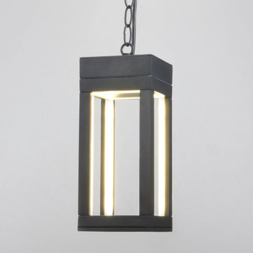 Уличный подвесной светодиодный светильник Elektrostandard Frame 1528 Techno Led серый a051858 Уличный подвесной светодиодный светильник Elektrostandard Frame 1528 Techno Led серый a051858
