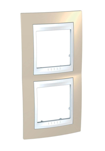 Рамка 2-постовая вертикальная Schneider Electric Unica Хамелеон MGU6.004V.867 Рамка 2-постовая вертикальная Schneider Electric Unica Хамелеон MGU6.004V.867