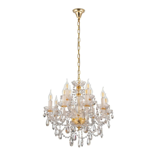 Подвесная люстра Lumina Deco Eliza LDP 7026-8+4 SL+GD Подвесная люстра Lumina Deco Eliza LDP 7026-8+4 SL+GD