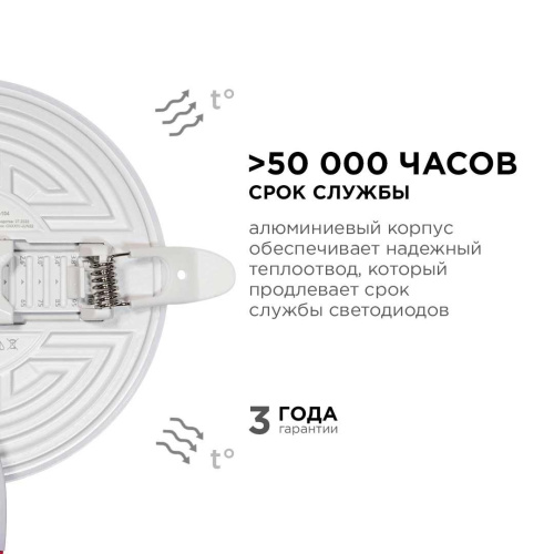 Светодиодная панель безрамочная Apeyron 06-104 Светодиодная панель безрамочная Apeyron 06-104