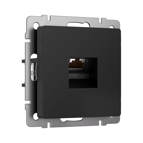 Розетка Ethernet RJ-45 cat. 6A экранированная (черный матовый) W5120108/ a069685 Розетка Ethernet RJ-45 cat. 6A экранированная (черный матовый) W5120108/ a069685