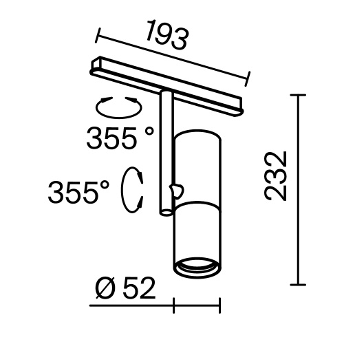 Трековый светильник Technical TR005-4-12W-DS-BW Трековый светильник Technical TR005-4-12W-DS-BW