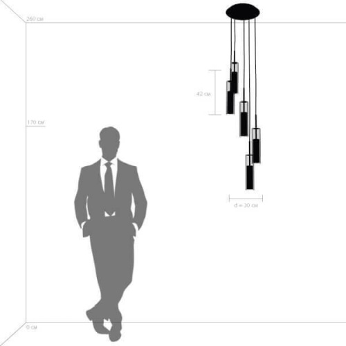 Подвесная люстра Lightstar Cilino 756054 Подвесная люстра Lightstar Cilino 756054