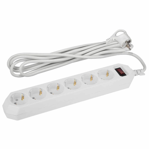 Сетевой фильтр ЭРА USF-6es-5m-W-Box Б0037264 Сетевой фильтр ЭРА USF-6es-5m-W-Box Б0037264