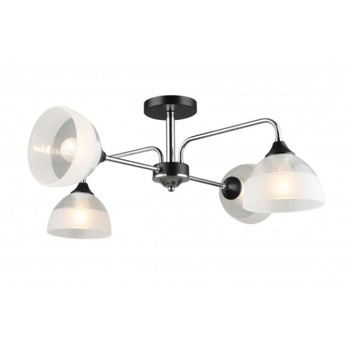 Потолочная люстра IMEX MD.4196-4-S-CH+BK Потолочная люстра IMEX MD.4196-4-S-CH+BK
