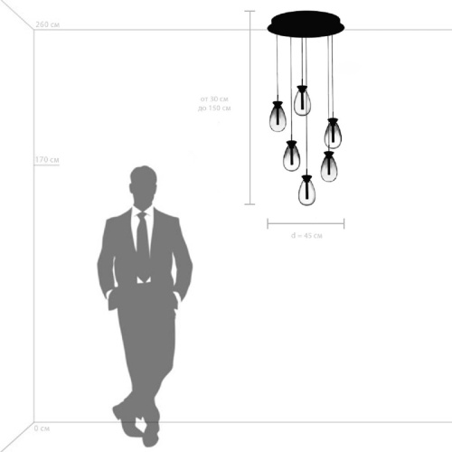 Подвесная светодиодная люстра Lightstar Colore 805169 Подвесная светодиодная люстра Lightstar Colore 805169