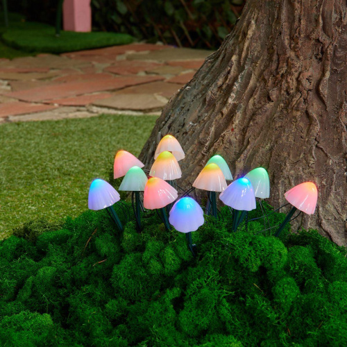 Светильник на солнечных батареях Uniel USL-S-830/PM020 Multicolor Mushrooms Set12 UL-00011676 Светильник на солнечных батареях Uniel USL-S-830/PM020 Multicolor Mushrooms Set12 UL-00011676