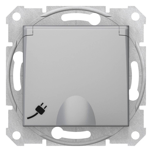 Розетка Schneider Electric Sedna с з/к со шторками и крышкой 16A 250V SDN3100460 Розетка Schneider Electric Sedna с з/к со шторками и крышкой 16A 250V SDN3100460