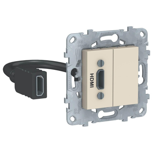 Розетка компьютерная HDMI Schneider Electric Unica New NU543044 Розетка компьютерная HDMI Schneider Electric Unica New NU543044