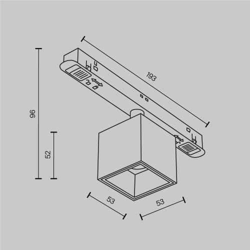 Трековый светильник Technical TR133-4-7W-DS-W Трековый светильник Technical TR133-4-7W-DS-W