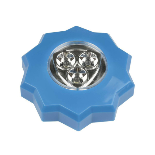 Настенный светодиодный светильник (UL-00001988) Uniel Пушлайт DTL-357 Звезда/Blue/3LED/3АAA Настенный светодиодный светильник (UL-00001988) Uniel Пушлайт DTL-357 Звезда/Blue/3LED/3АAA