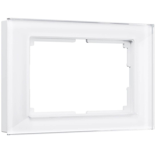 Рамка Werkel Favorit для двойной розетки белый стекло WL01-Frame-01-DBL 4690389073120 Рамка Werkel Favorit для двойной розетки белый стекло WL01-Frame-01-DBL 4690389073120