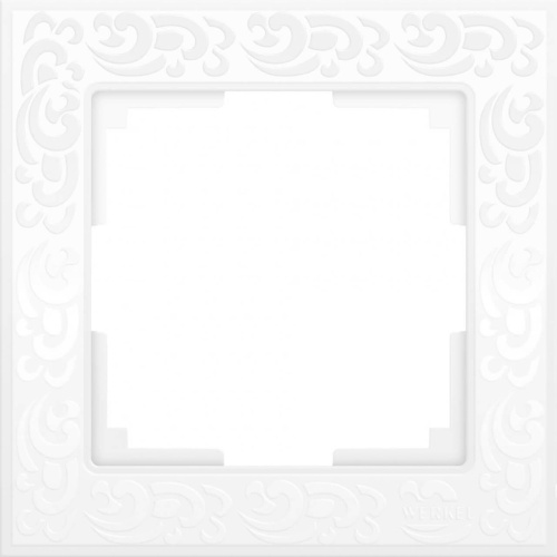 Рамка Werkel Flock на 1 пост белая WL05-Frame-01-white 4690389046704 Рамка Werkel Flock на 1 пост белая WL05-Frame-01-white 4690389046704