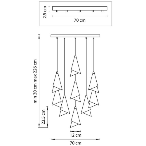 Подвесная люстра Lightstar Cone 757090