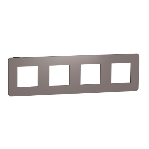 Рамка 4-постовая Schneider Electric Unica New NU280817 Рамка 4-постовая Schneider Electric Unica New NU280817