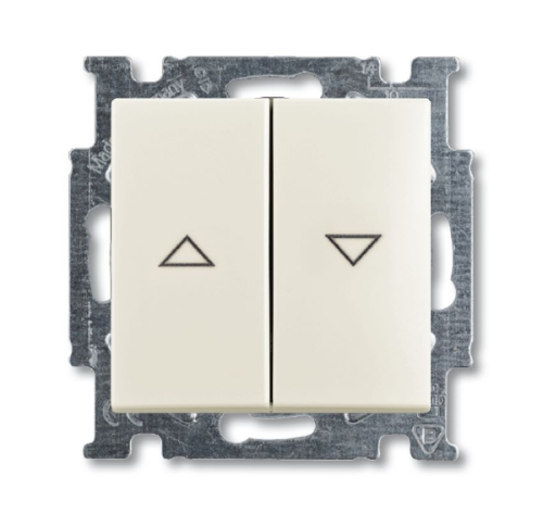 Выключатель жалюзи с фиксацией ABB Basic55 chalet-белый 2CKA001012A2186 Выключатель жалюзи с фиксацией ABB Basic55 chalet-белый 2CKA001012A2186