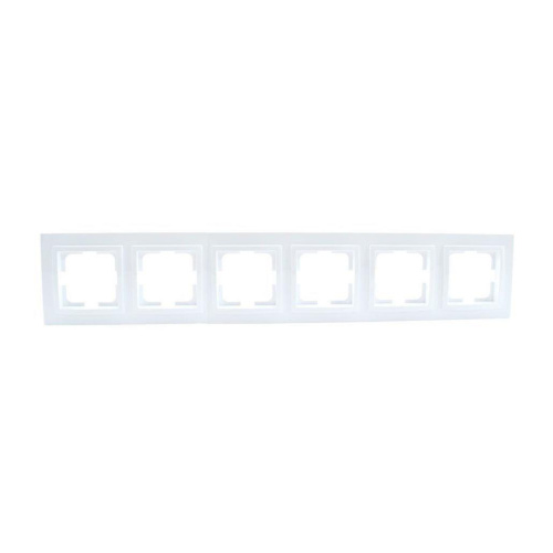 Рамка 6-постовая Mono Electric Despina жемчуг 102-250000-166 Рамка 6-постовая Mono Electric Despina жемчуг 102-250000-166