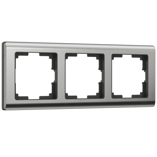 Рамка на 3 поста Werkel Metallic глянцевый никель W0031602 4690389159053 Рамка на 3 поста Werkel Metallic глянцевый никель W0031602 4690389159053