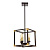 Подвесная люстра Lumina Deco Waldorf LDP 1140-4 BK+MD