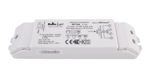 Блок питания Deko-Light TL 70S electronic 12V 10-70W 5,85A IP20 561164 Блок питания Deko-Light TL 70S electronic 12V 10-70W 5,85A IP20 561164