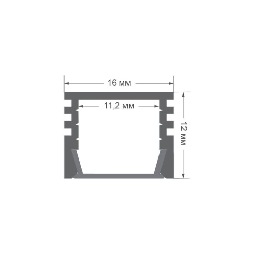 Профиль с рассеивателем Apeyron GM-08-10-BL Профиль с рассеивателем Apeyron GM-08-10-BL
