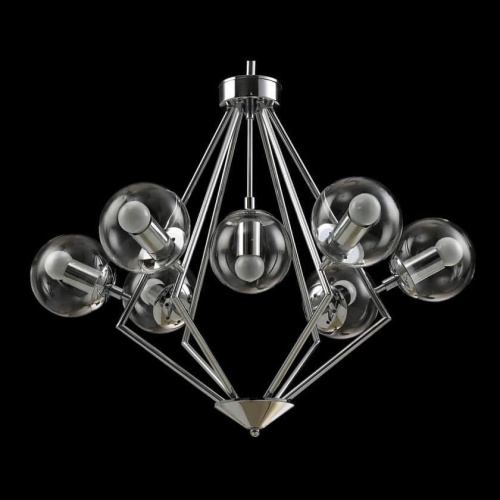 Подвесная люстра Crystal Lux Fabricio Fabricio SP7 Chrome/Transparente
