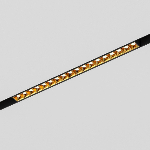 Трековый светодиодный светильник Elektrostandard Slim Magnetic Artas 85104/01 черный/золото a064530 Трековый светодиодный светильник Elektrostandard Slim Magnetic Artas 85104/01 черный/золото a064530