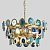 Люстра Agate Burst Chandelier 3 Round Blue D70 By Imperiumloft