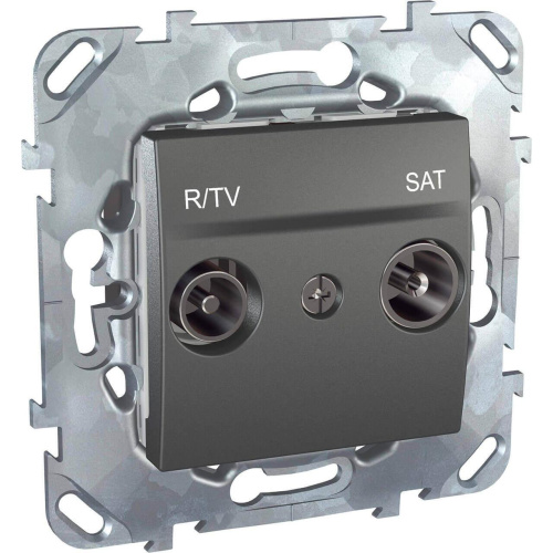 Розетка R-TV/SAT проходная Schneider Electric Unica MGU5.456.12ZD Розетка R-TV/SAT проходная Schneider Electric Unica MGU5.456.12ZD