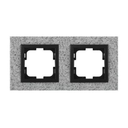 Рамка 2-постовая Mono Electric Style Granit белый гранит 107-600000-161 Рамка 2-постовая Mono Electric Style Granit белый гранит 107-600000-161