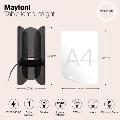 Настольный светильник Maytoni MOD416TL-L6BR3K Настольный светильник Maytoni MOD416TL-L6BR3K