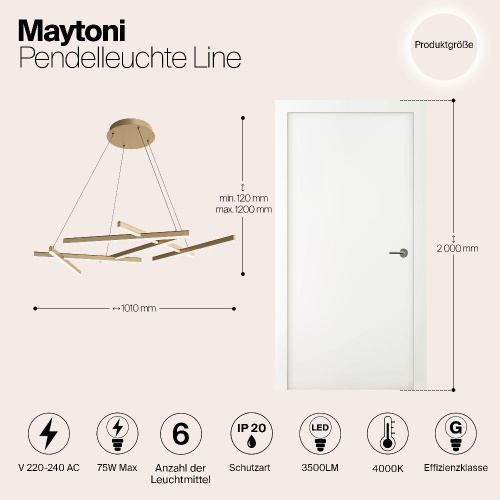 Подвесной светодиодный светильник Maytoni Technical Line MOD016PL-L75MG4K Подвесной светодиодный светильник Maytoni Technical Line MOD016PL-L75MG4K