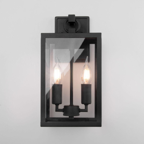 Уличный настенный светильник Elektrostandard Candle 35150/D черный a058260 Уличный настенный светильник Elektrostandard Candle 35150/D черный a058260
