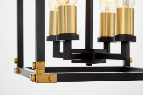 Подвесная люстра Lumina Deco Waldorf LDP 1140-4 BK+MD Подвесная люстра Lumina Deco Waldorf LDP 1140-4 BK+MD