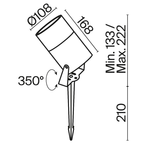 Ландшафтный светильник Outdoor O050FL-L15W3K Ландшафтный светильник Outdoor O050FL-L15W3K